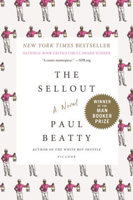 The Sellout by Paul Beatty, a person holding a lantern