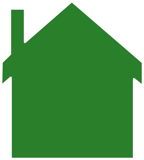 graphic silhouette of a house 