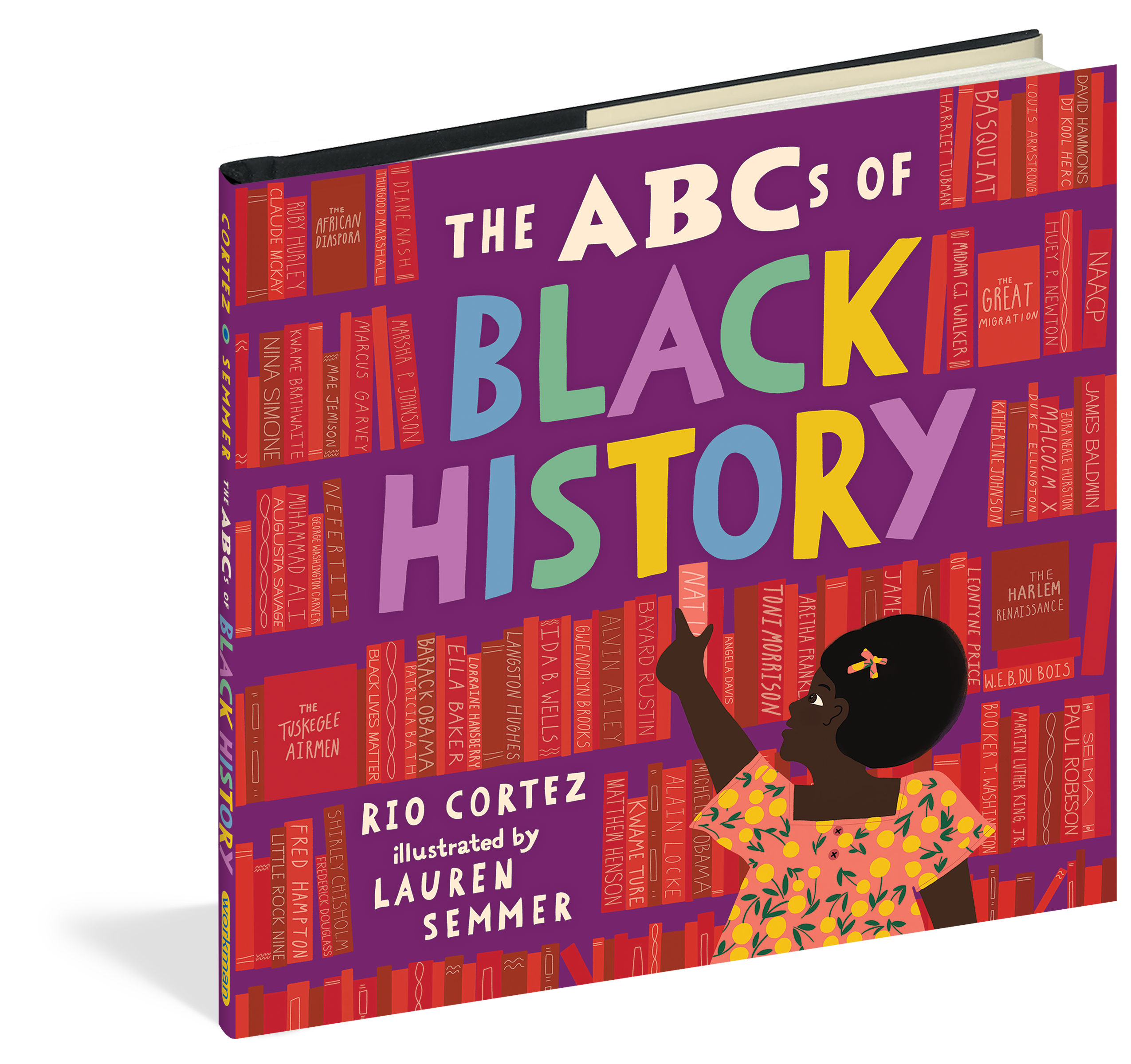 book cover for THE ABCS OF BLACK HISTORY, BY RIO CORTEZ