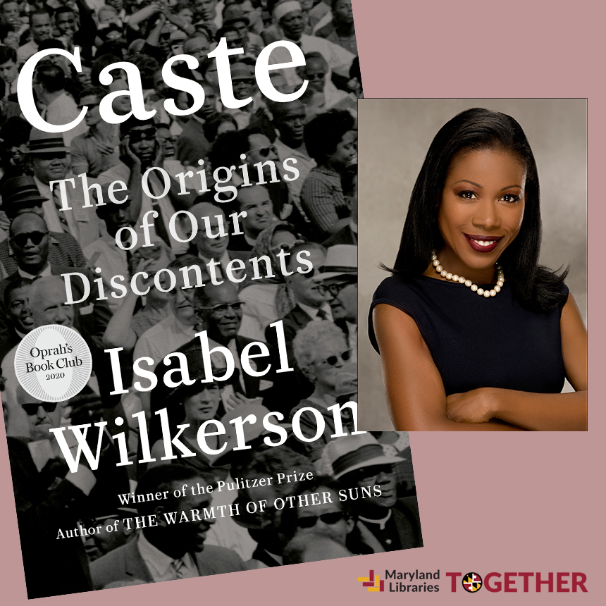 author photo of isabel wilkerson and bookcover of caste
