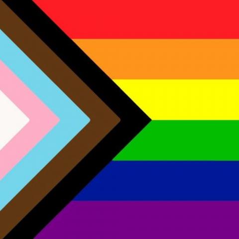 image of the Progress Pride flag