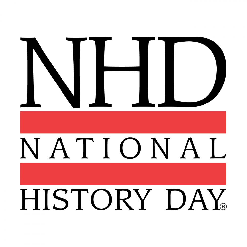 NHD letters/image back and red on white