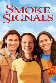 DVD cover for Smoke Signals with three characters and title shown