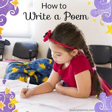 photo of young girl making a poem