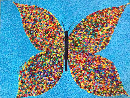 butterfly pointillism