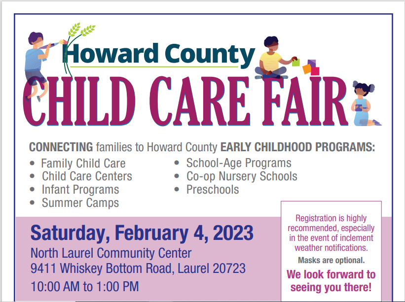 Howard County 2023 Child Care Fair