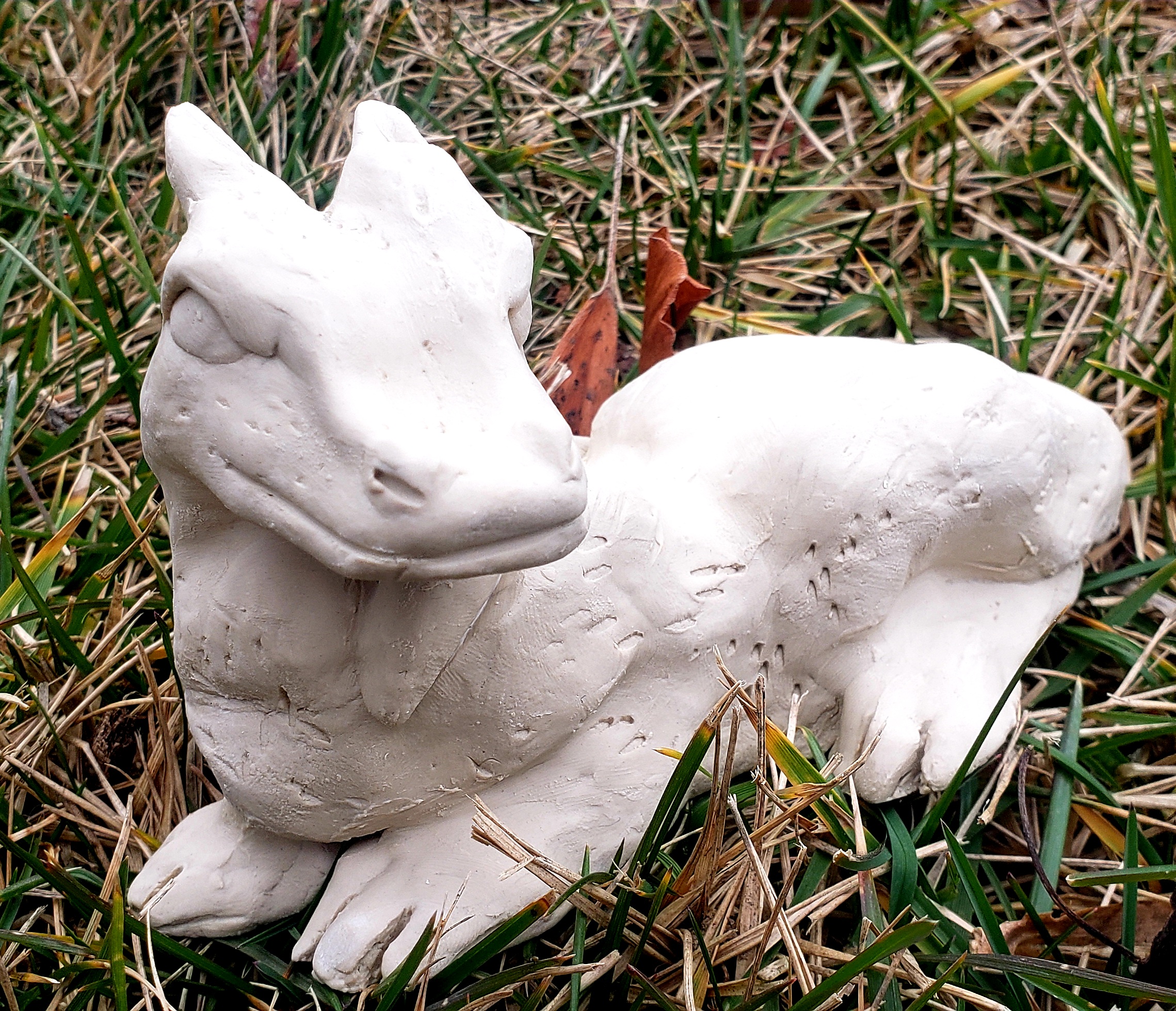 a clay dragon