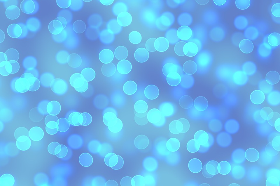 light and dark blue burry glitter dots