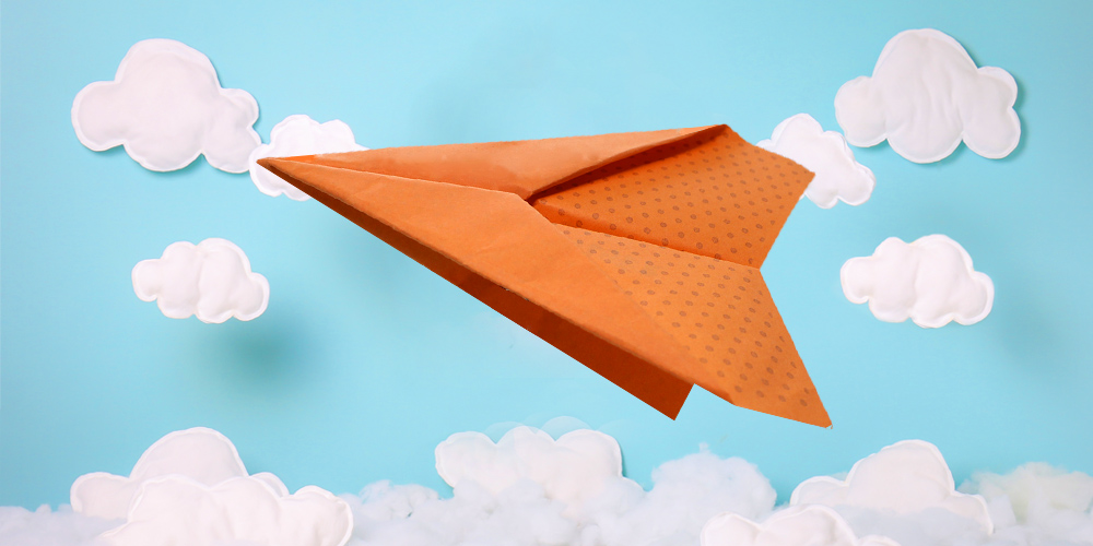Awesome paper airplane!