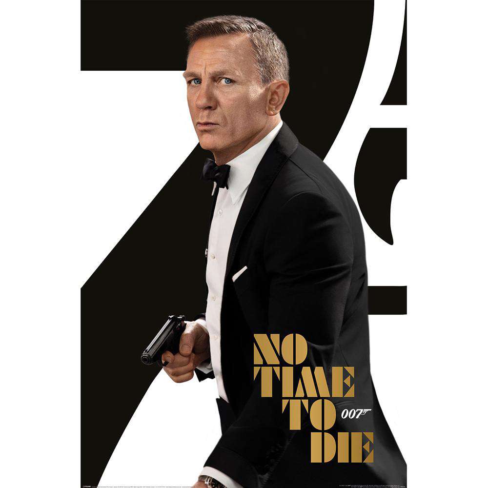 No Time to Die DVD cover with Daniel Craig as James Bond 007 on the cover