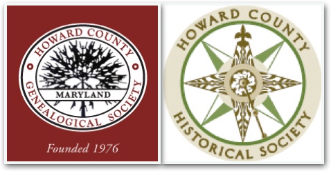 Logos for the Howard County Historical Society and Howard County Genealogy Society