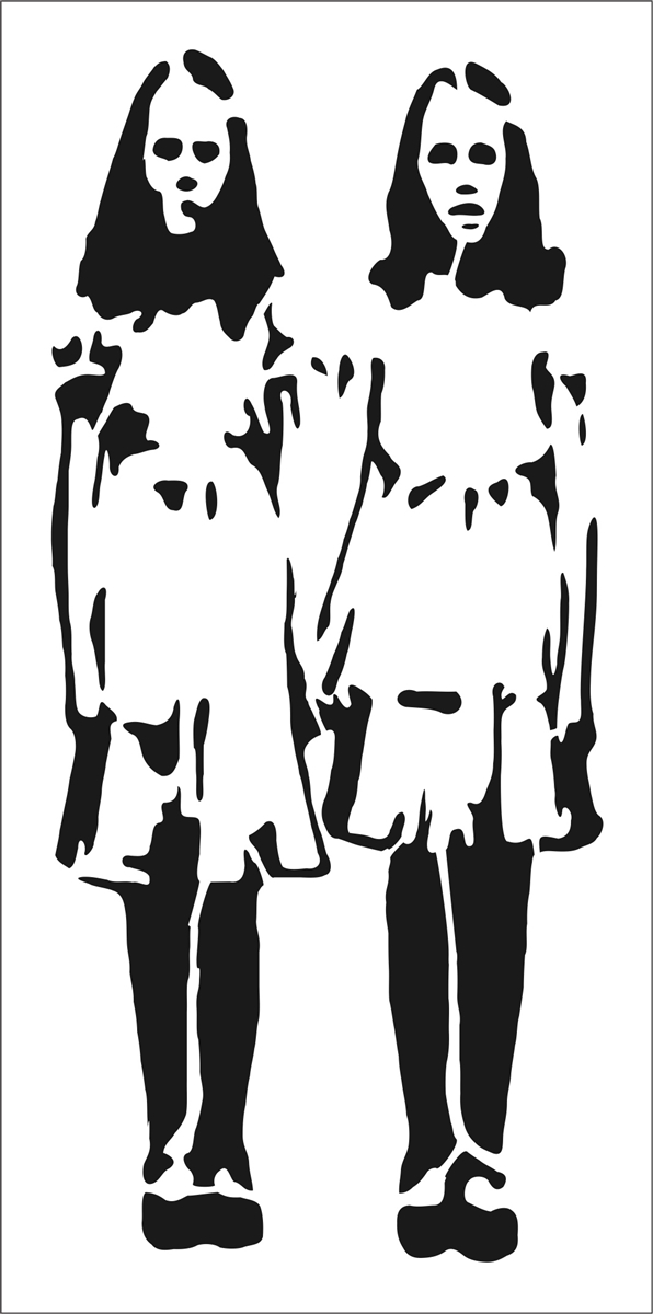  The Shining Twins Graphic Stencil