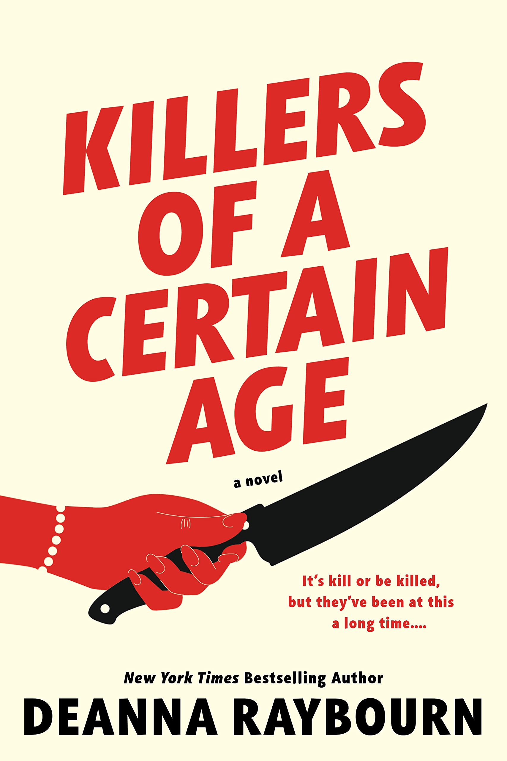 Book cover showing a hand holding a knife.