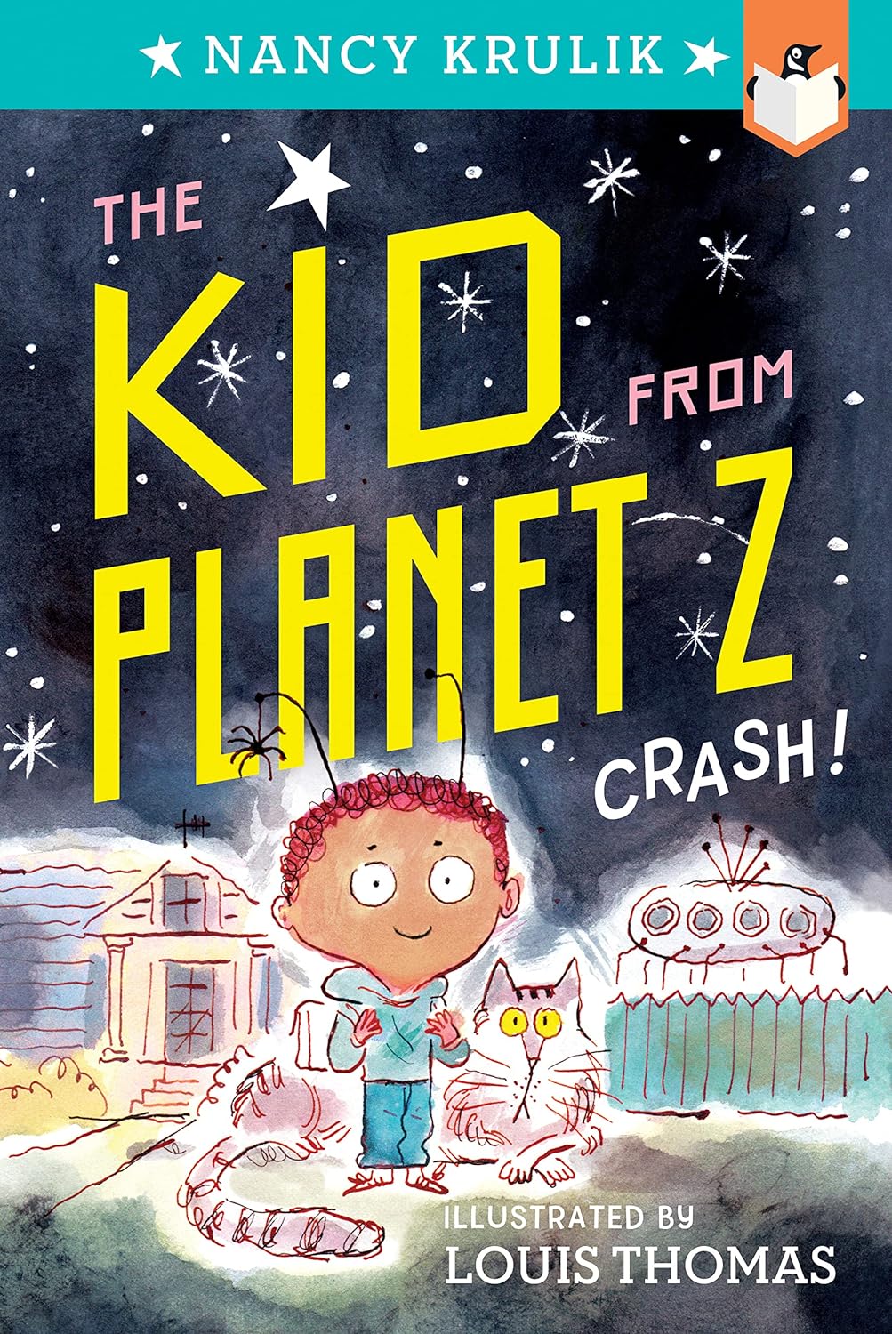 Cover of The Kid from Planet Z: Crash! by Nancy Krulik, illustrated by Louis Thomas