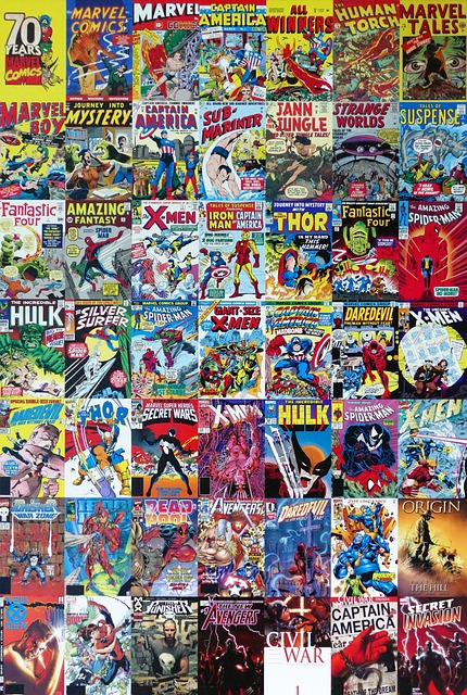 tiled marvel comic book covers 