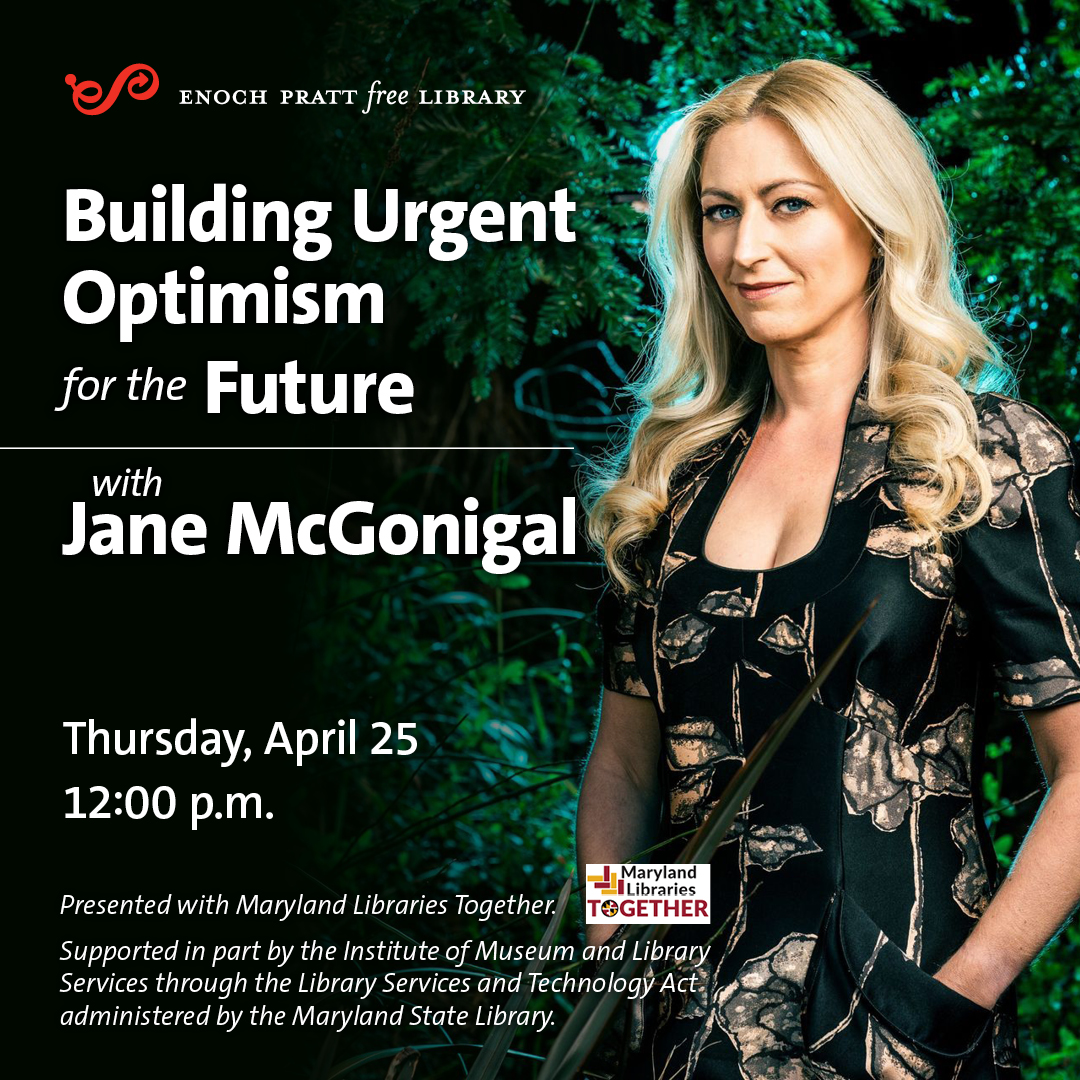 Flyer featuring Jane McGonigal