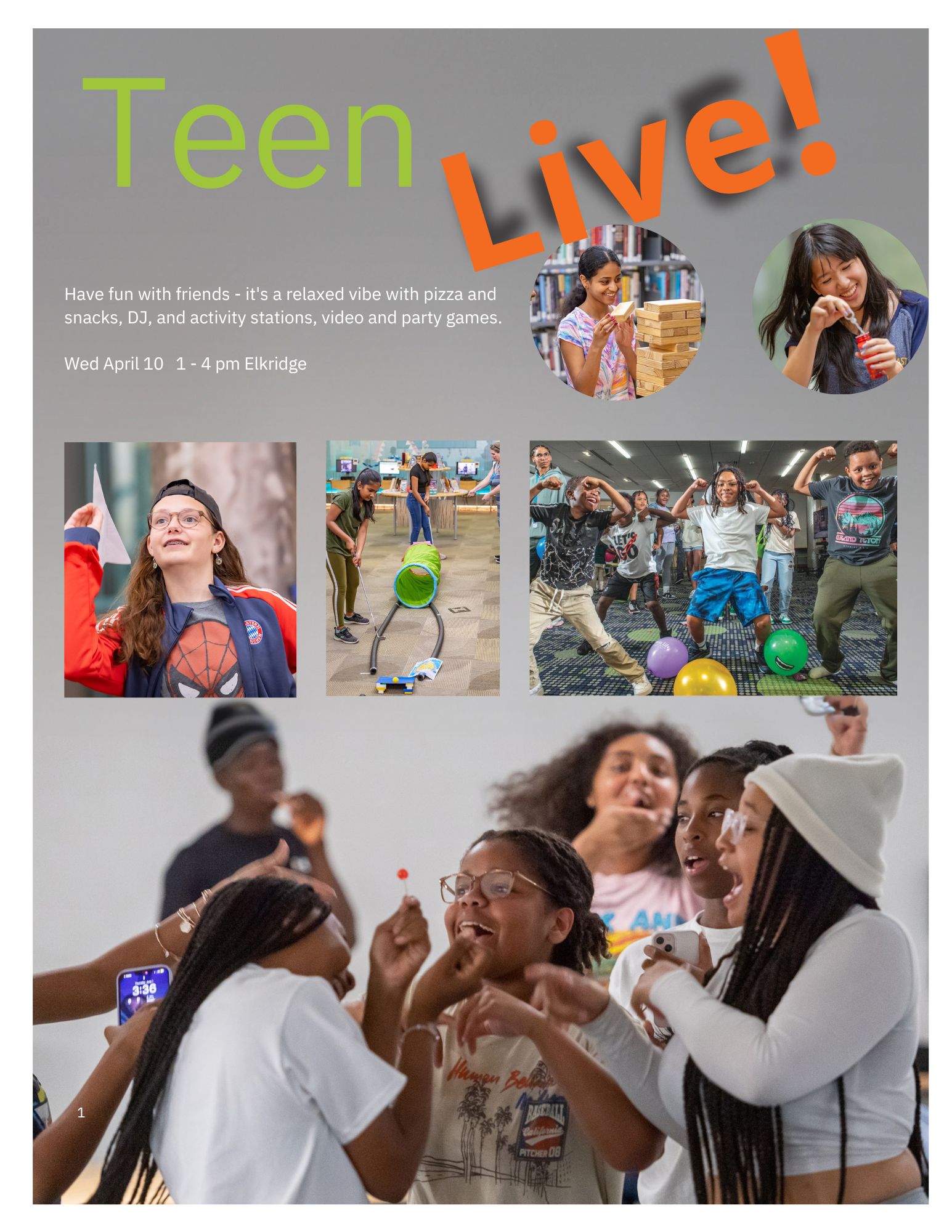 teen live branch flyer