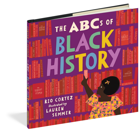 book cover for THE ABCS OF BLACK HISTORY, BY RIO CORTEZ