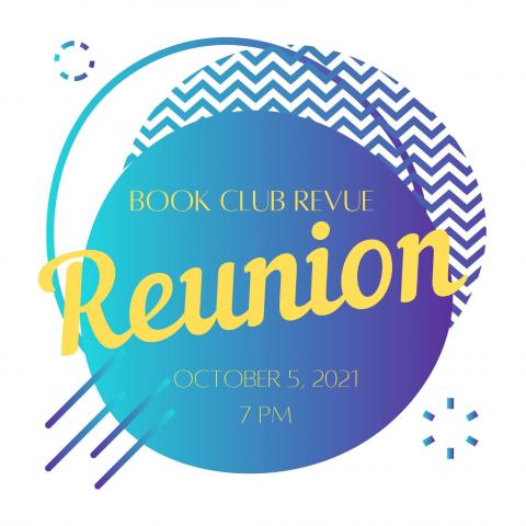 Promotional logo for Book Club Revue