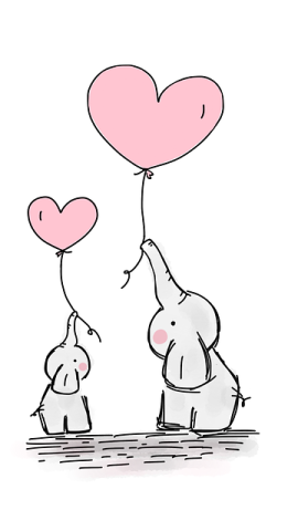 elephant with balloon