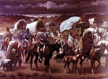 caravan of native americans 