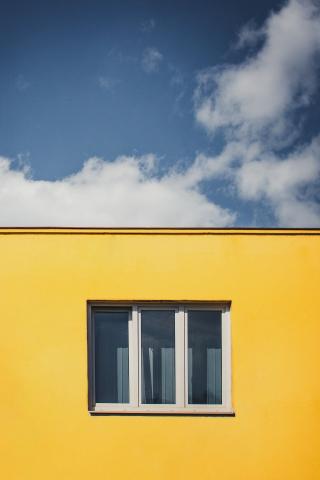 window with sky above