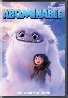 Abominable movie poster: cute abominable monster hugging child