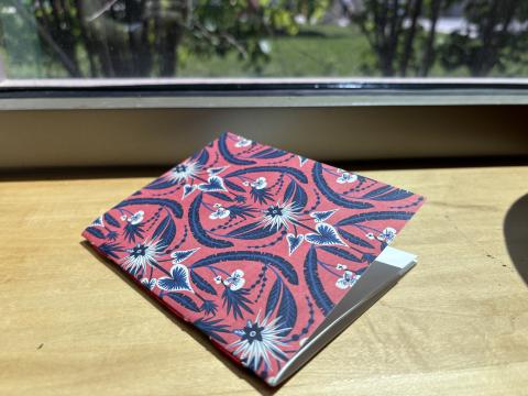 photo of hand-stitched gratitude journal