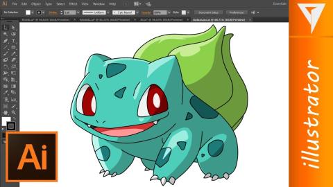 bulbasaur created in Illustrator