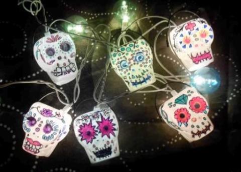 DIY Sugar Skull LED Light project