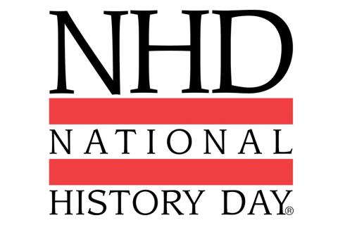 NHD logo in black and red with white background