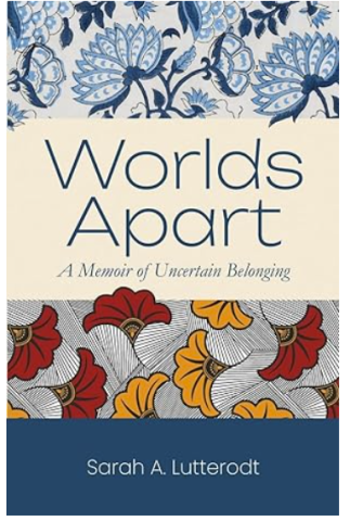 Cover of book titles Worlds Apart with blues, reds, and yellows