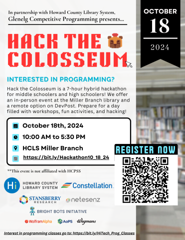 Hack the Colosseum flyer