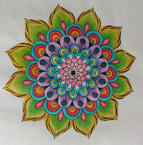 Colrful Mandala by Maike Marquez Deviant Art/Creative Commons