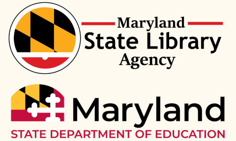 Maryland State Library Agency logo, Maryland State Department of Education logo