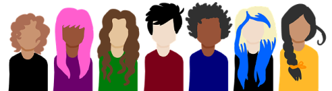 illustration of diverse group of people