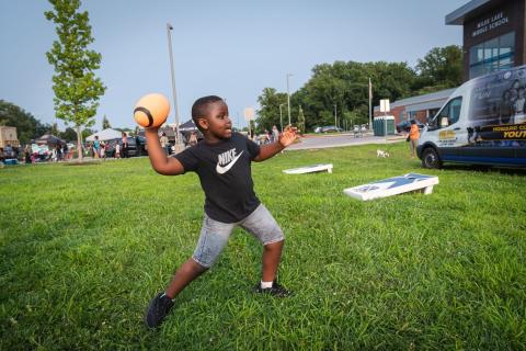 photo of youth playing football