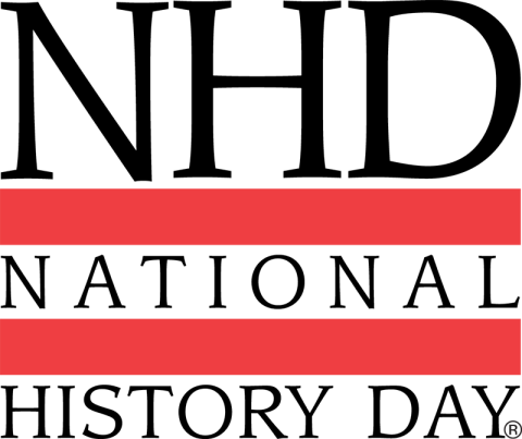 NHD logo, black and red on white background