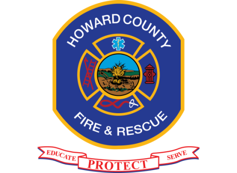 blue company logo on gray and white checkered background