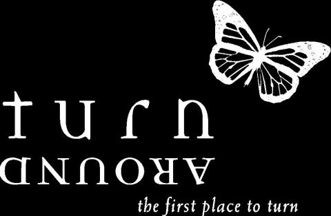 black and white butterfly and logo