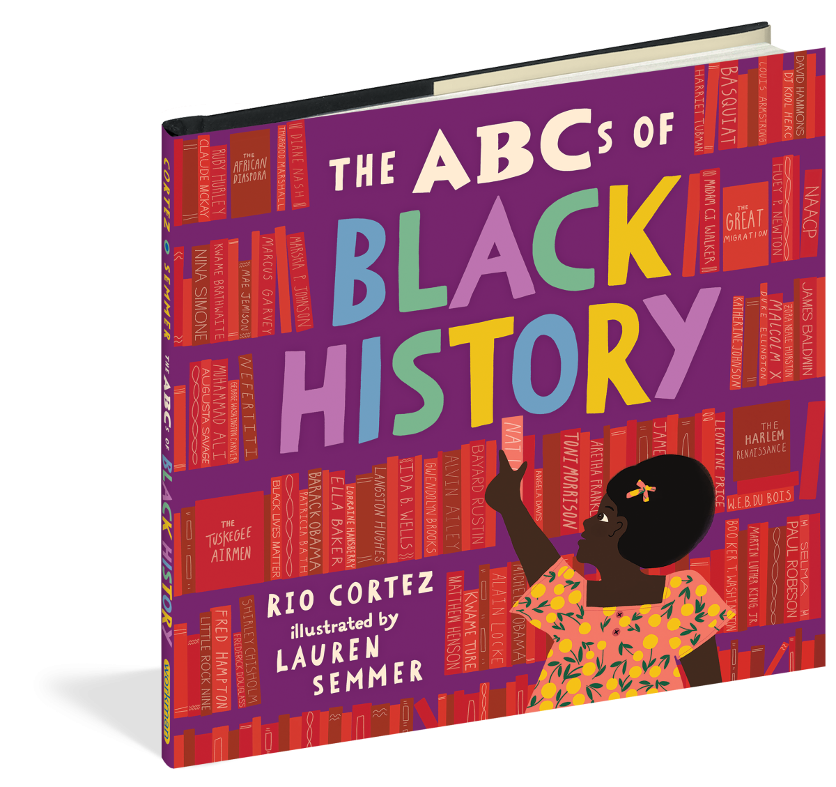 book cover for THE ABCS OF BLACK HISTORY, BY RIO CORTEZ