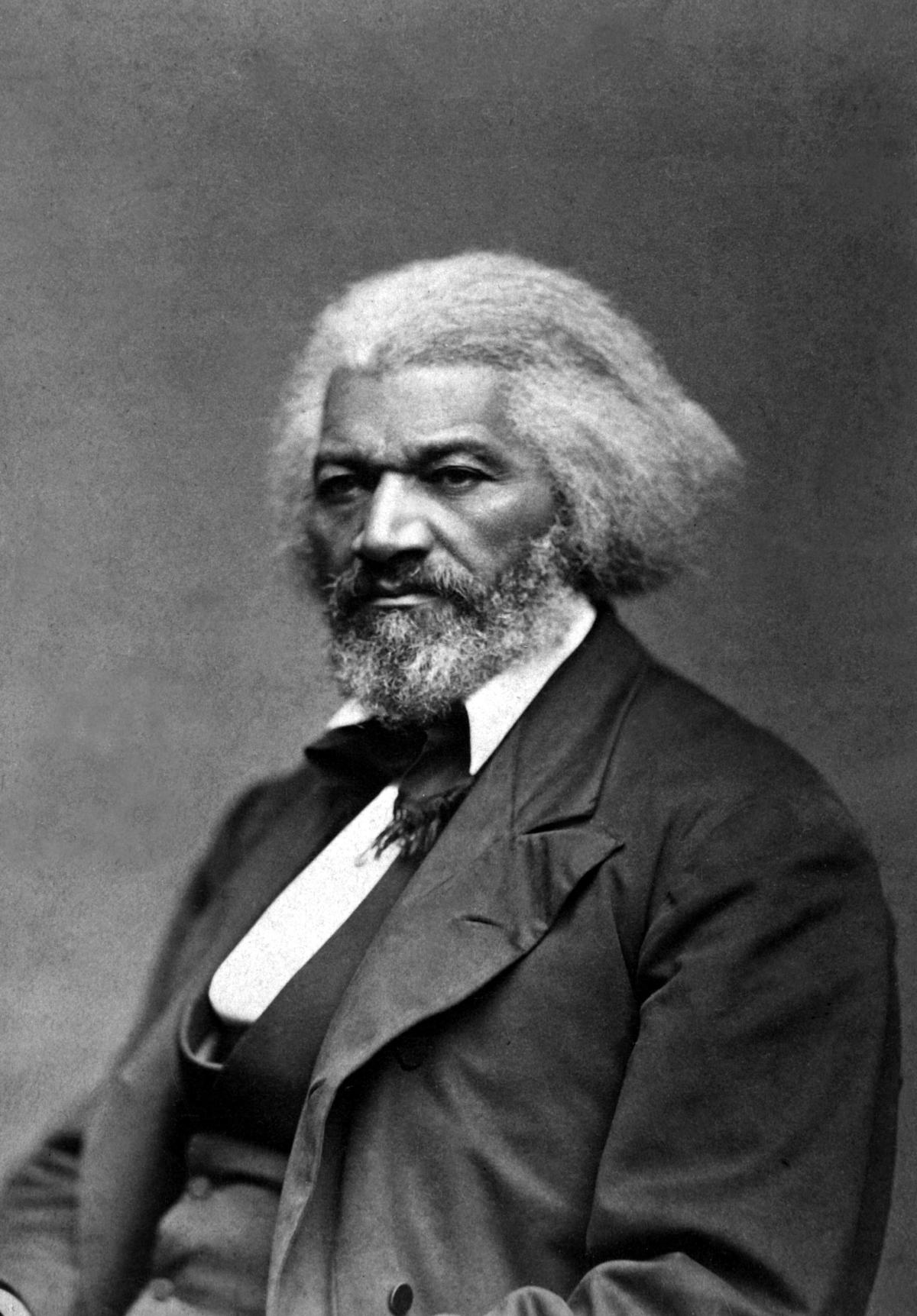 Black and White photograph of Frederick Douglass 