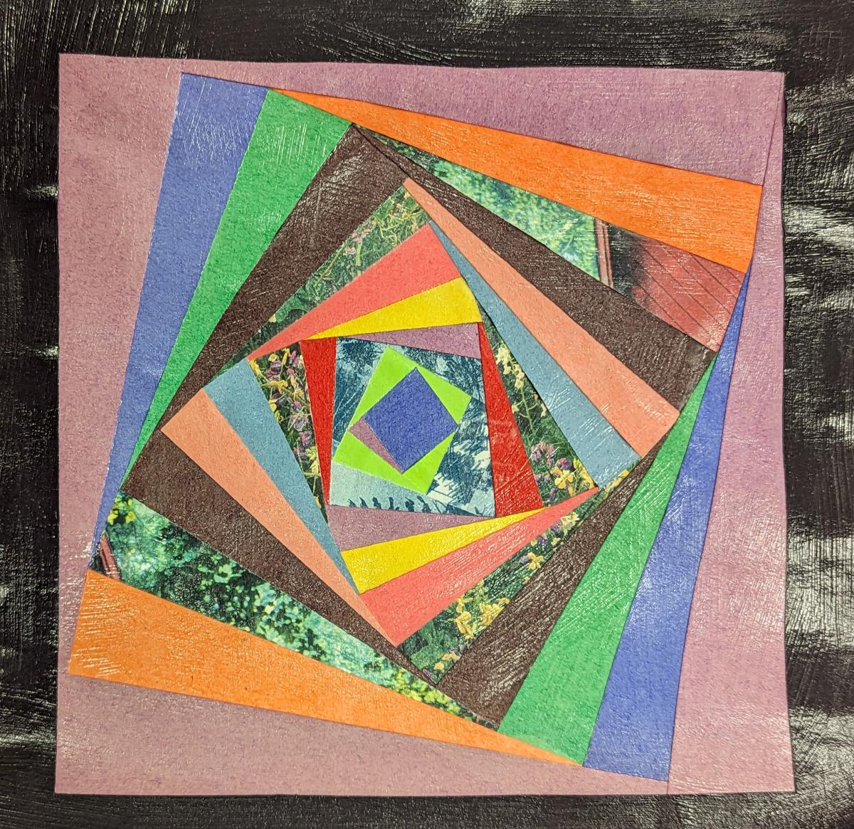 layered paper geo design