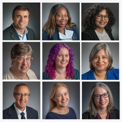 Set of professional headshot photos