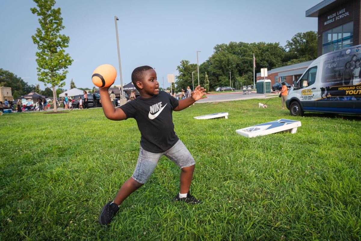 photo of youth playing football