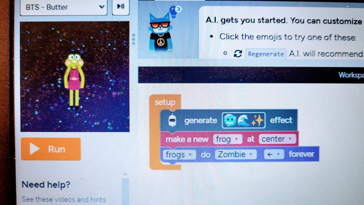 dance party screenshot